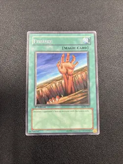 YuGiOh Fissure 1st Edition LOB-057 RARE! Vintage! 1st Ever Set! - Image 1