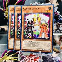 3x Yugioh Playset Couple of Aces MP24-EN316 Common 1st Ed Near Mint - Image 1