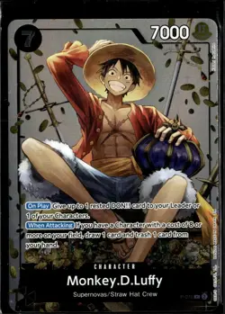 Monkey.D.Luffy 2023 Bandai One Piece Card Promo Straw Hat Crew Supernovas #P-075 - Image 1