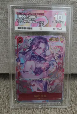 2024 ONE PIECE SIMPLIFIED CHINESE 1ST ANNIVERSARY SET #017 NICO ROBIN ACE 10 - Image 1