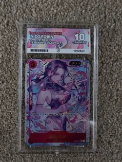 2024 ONE PIECE SIMPLIFIED CHINESE 1ST ANNIVERSARY SET #017 NICO ROBIN ACE 10 - Image 3