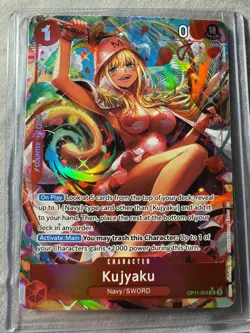 One Piece TCG / CCG Kujyaku OP11-004 Secret Rare Alt Art A Fist Of Divine Speed - Image 1
