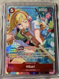 Hibari Alt Art OP11-010 SR ONE PIECE Card Game English A Fist Of Divine Speed - Image 1
