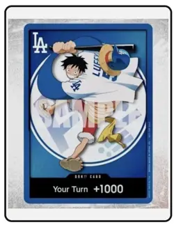 Los Angeles Dodgers One Piece Luffy Promo Card Set / Straw Hat 2026 - PREORDER - Image 3