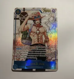 Bandai One Piece Card Game Portgas D Ace OP13-119 SEC Foil Alt Art - Image 1