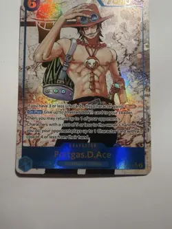 Bandai One Piece Card Game Portgas D Ace OP13-119 SEC Foil Alt Art - Image 4