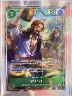 2026 One Piece Shanks OP14-027 Alt Art PSA 10 GEM MINT Four Emperors 🔥 - Image 2