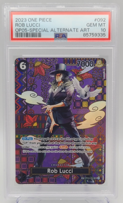 2023 One Piece CCG OP05 Rob Lucci SP OP03-092 Special Alt Art - PSA 10 GEM MINT! - Image 3