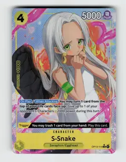 S-Snake (Alternate Art) OP13-114 Foil Rare Carrying On His Will One Piece NM - Image 1