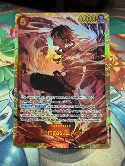 ONE PIECE TCG Portgas D. Ace OP16-118 SEC The Time of Battle ENGLISH SEC NM - Image 1