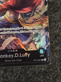 Monkey.D.Luffy ST14-001 Foil Leader One Piece TCG Starter Deck 14: 3D2Y English - Image 5