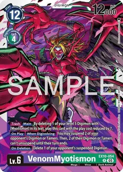 1x EX10-054 VenomMyotismon Sinister Order Digimon Card Game x1 - Image 1