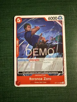 One piece Tcg Op11 Roronoa Zoro Promo Demo version Not tournament legal - Image 2