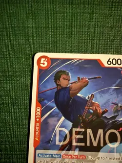 One piece Tcg Op11 Roronoa Zoro Promo Demo version Not tournament legal - Image 3