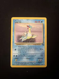 Lapras Fossil Holo Rare MP/LP 10/62 - Image 1