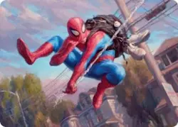 Spider-Man, Webslinger Art Card, Magic the Gathering Spider-Man, MTG Art Card, 4 - Image 1