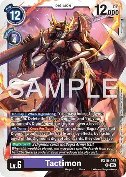 1x EX10-055 Tactimon Sinister Order Digimon Card Game x1 - Image 1