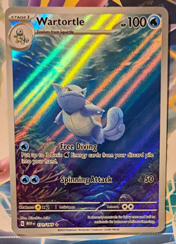 Pokemon TCG Wartortle 171/165 SV 151 Illustration Rare Holo English - Image 1