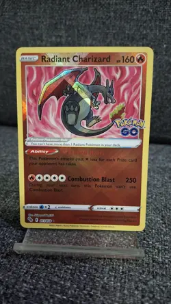Pokemon TCG Radiant Charizard 011/078 – Pokemon GO – Radiant Rare Holo | Mint - Image 2