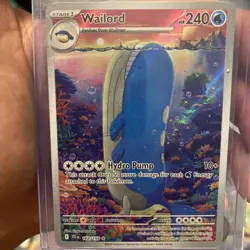 Pokemon TCG SV-Journey Together Wailord #162/159 Illustration Rare - Image 3