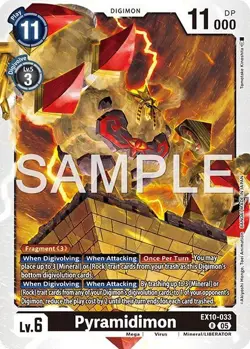 1x EX10-033 Pyramidimon Sinister Order Digimon Card Game x1 - Image 1