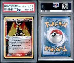 Pokemon TCG Team Magma's Houndoom 10/95 Team Magma vs Team Aqua Holo PSA 8 - Image 5