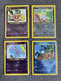 Southern Islands Holo Lot Mew Pokemon Cards 4 Slowking Togepi Marill Lp Reverse - Image 1