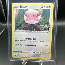 Blissey Holo Cosmos Rare Pokemon TCG Card 52/78 Pokemon Go Near Mint - Image 1