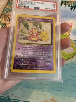 Pokemon Slowking Southern Islands Reverse Holo Promo 14/18 2001 English PSA 7 - Image 3