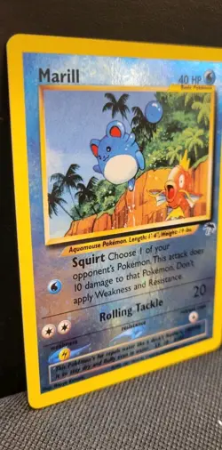 VINTAGE Pokemon Southern Islands Marill (W/ Magicarp) 11/18 NM Reverse Holo - Image 2