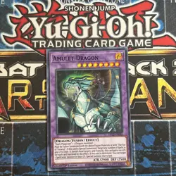 Yu-Gi-Oh Card - DLCS-EN005 - AMULET DRAGON (blue)(ultra rare holo) - NM/Mint - Image 1