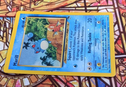 Marill 11/18 Southern Islands Reverse Holo SWIRL Pokemon Lightly Played - Image 4