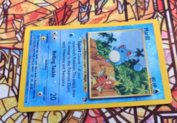 Marill 11/18 Southern Islands Reverse Holo SWIRL Pokemon Lightly Played - Image 5