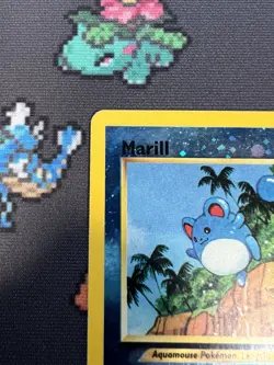 Marill #11 SWIRL Reverse Holo Southern Islands 2001 Pokemon WOTC 11/18 - Image 4