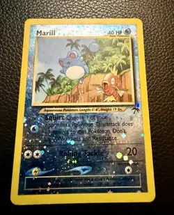 Pokemon Southern Islands Marill 11/18 Reverse Holo Promo 2001 English *Vintage* - Image 2