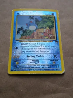 Pokemon Marill 11/18 Southern Islands Promo Reverse Holo 2001 WotC HP Damaged - Image 4