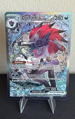 Pokemon TCG N's Zoroark Ex SIR 286/217 Ascended Heroes English NM - Image 1
