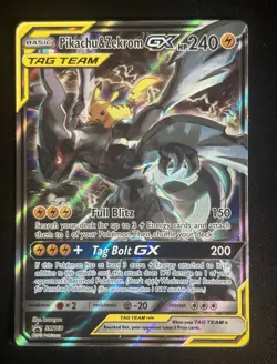 Pikachu & Zekrom GX SM168 SM Promo TAG TEAM Holo 240 HP - Image 1