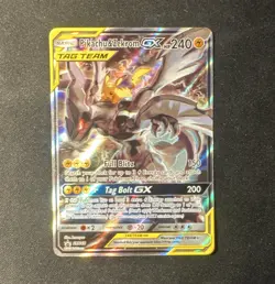 Pokemon TCG Pikachu & Zekrom GX TAG TEAM Promo Holo SM168 Eng 240 HP - Image 1