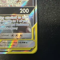 Pokemon TCG Pikachu & Zekrom GX TAG TEAM Promo Holo SM168 Eng 240 HP - Image 4