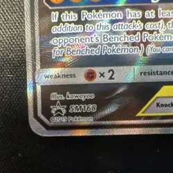 Pokemon TCG Pikachu & Zekrom GX TAG TEAM Promo Holo SM168 Eng 240 HP - Image 5