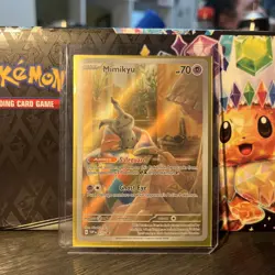 Mimikyu 075 Full Art Black Star Promo Paldean Fates Pokemon Card SEALED - Image 1