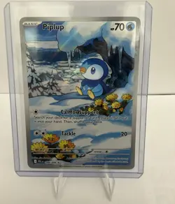 The Pokemon Company Piplup Full Art Holo 098/094 Me02 70HP EN Illustration - Image 1