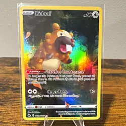 Pokemon TCG Bidoof GG29/GG70 Crown Zenith Galarian Gallery Holo Ultra Rare - Image 1