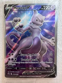 Sealed Mewtwo V SWSH229 Black Star Promo Pokemon Sword & Shield Holo NM - Image 2