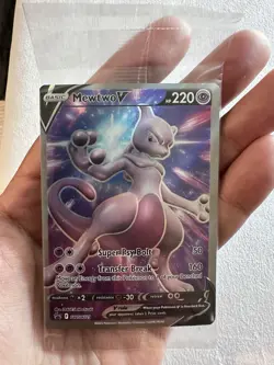 Sealed Mewtwo V SWSH229 Black Star Promo Pokemon Sword & Shield Holo NM - Image 3