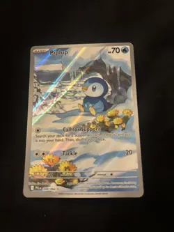 Pokemon TCG Piplup Illustration Rare 098/094 Phantasmal Flames-NM - Image 1