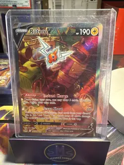 Pokemon TCG Rotom v Lost Origin Alternate Art Holo Ultra Rare Card 177/196 - Image 1