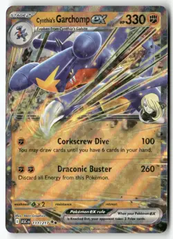 Cynthia's Garchomp ex 111/217 Double Rare Ascended Heroes Pokemon Near Mint - Image 1