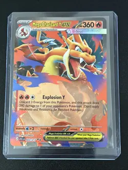Mega Charizard Y ex 022/217 Double Rare Ascended Heroes Pokemon NM - Image 1
